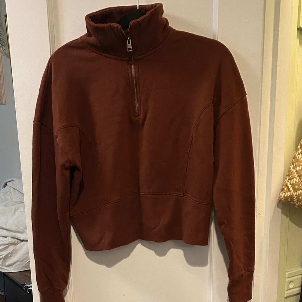 Universal Thread Chocolate High-Collar Sweatshirt